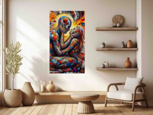 abstract schilderij lichaam luxe wanddecoratie