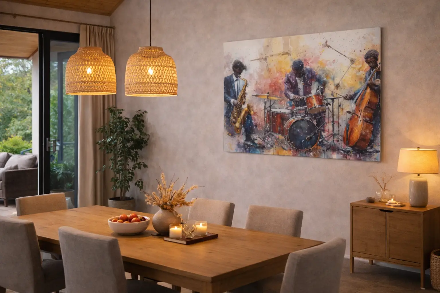 huis en Tuin 4 Kunst aan de muur als interieurinspiratie voor eetkamer
