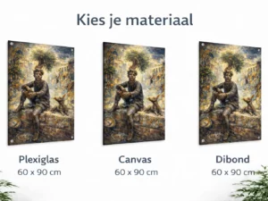 batteraof pieke maastricht kunstwerk als wanddecoratie op canvas plexiglas of dibond formaat 60x90
