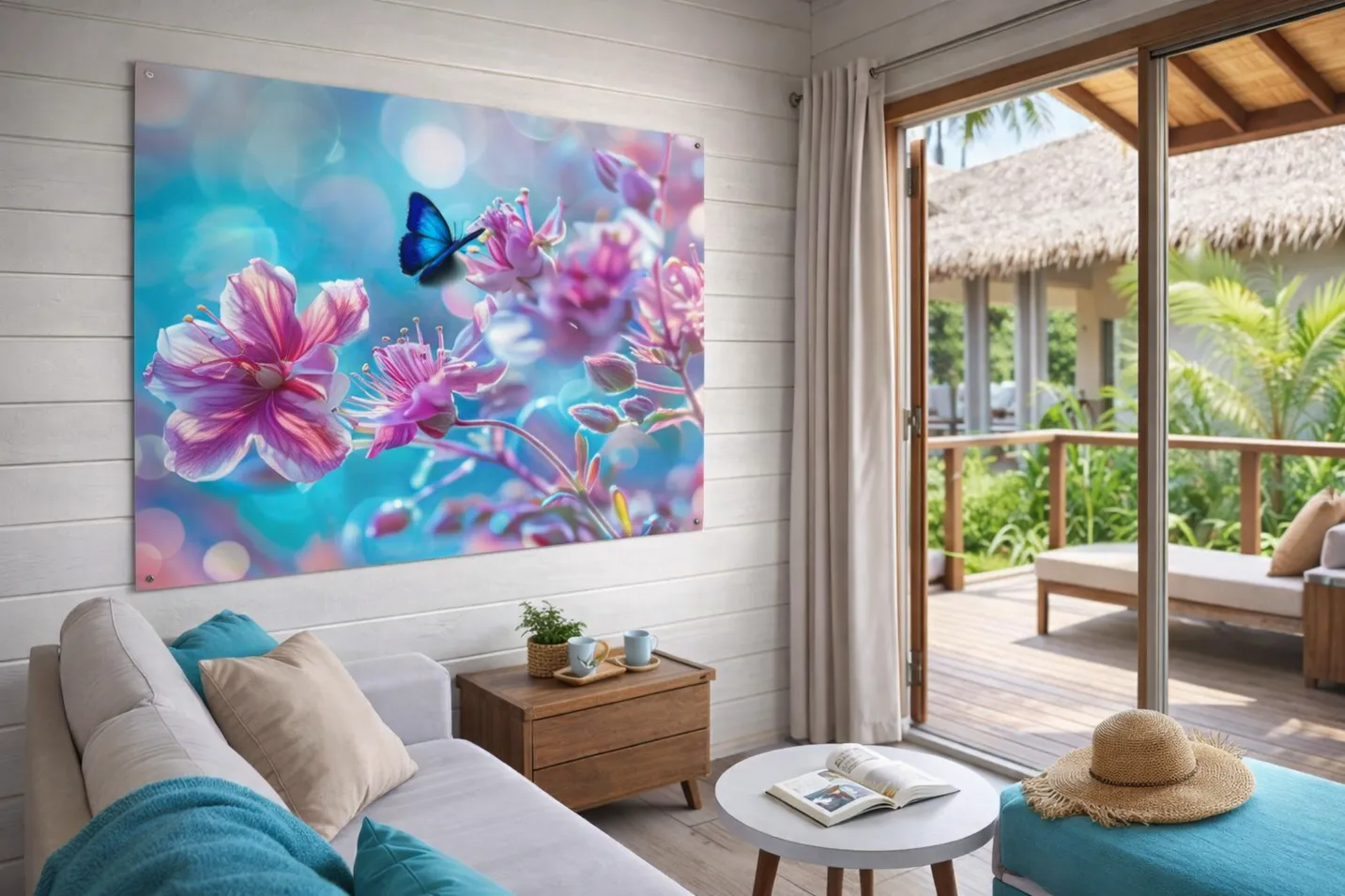 Hoogwaardige wanddecoratie op plexiglas met scherpe print