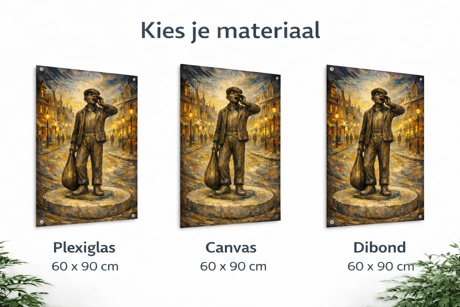 wanddecoratie maastricht lommelekriemer Schilderachtig Kunstwerk 60×90 cm 3 Lommelekriemer Maastricht kunstwerk als wanddecoratie op canvas, plexiglas of dibond formaat 60x90