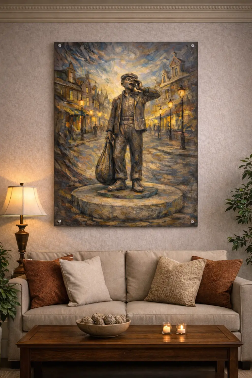wanddecoratie maastricht lommelekriemer Schilderachtig Kunstwerk 60×90 cm 2 Schilderachtige wanddecoratie Maastricht met De Lommelekriemer, symbool van oude industrie en hergebruik