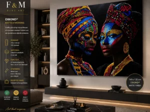luxe african wall art woonkamer
