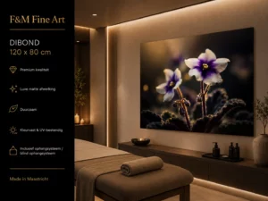 dibond schilderij spa bloemen