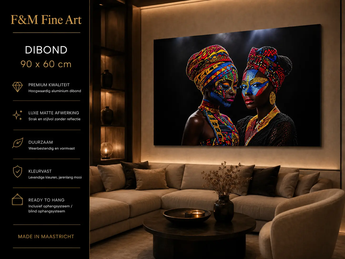 AFRICAN FINE ART DIBOND 90X60 CM 1 AFRICAN FINE ART DIBOND 90X60 CM