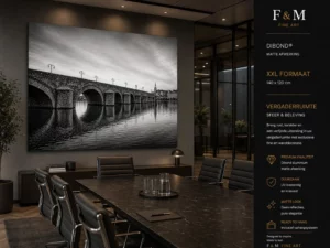 Premium Fine Art Dibond Sint Servaasbrug Maastricht voor vergaderruimte.