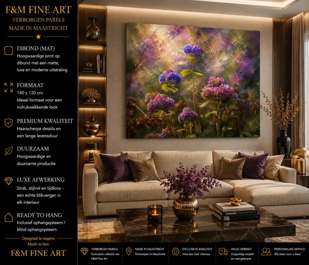 Verborgen Parels 2 Verborgen Parels XXL Dibond wanddecoratie 140x120 van F&M Fine Art