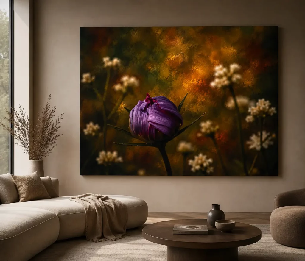 Matte Dibond wanddecoratie met strakke afwerking van F&M Fine Art